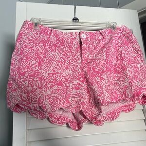 Lilly Pulitzer buttercup scalloped shorts